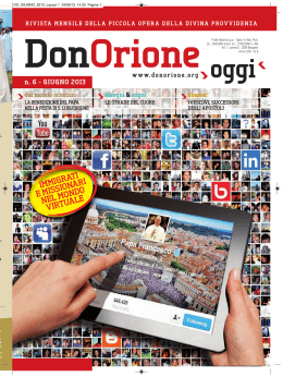 Giugno 2013 - Don Orione