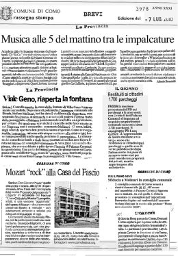 Musica alle 5 del mattino tra le impalcature