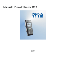 Manuale d`uso del Nokia 1112
