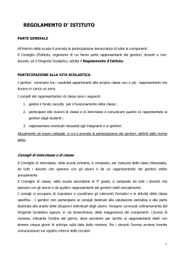 Regolamento di Istituto - IC "Via Renato Fucini"