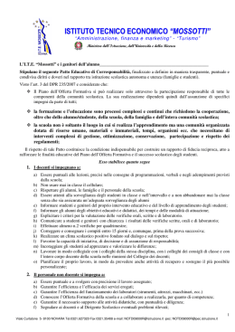 Patto di Corresponsabilit&agrave; - Istituto Tecnico Economico