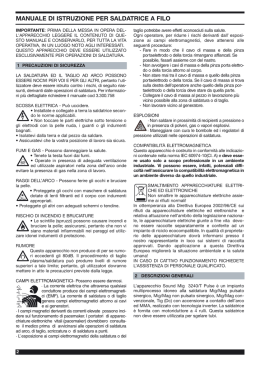 Manuale di istruzioni in italiano
