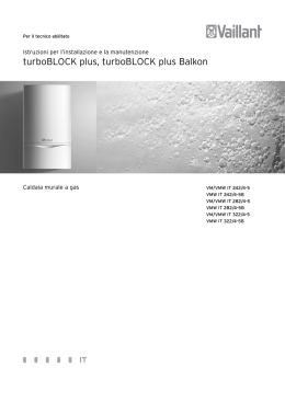 Istruzioni d`installazione turboBLOCK plus balkon