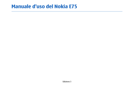 Manuale d`uso del Nokia E75