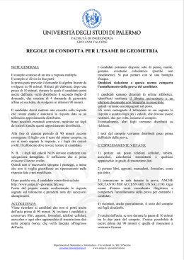 UNIVERSIT&Agrave; DEGLI STUDI DI PALERMO