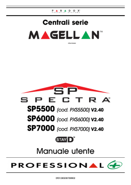Manuale utente - Italarm Security System