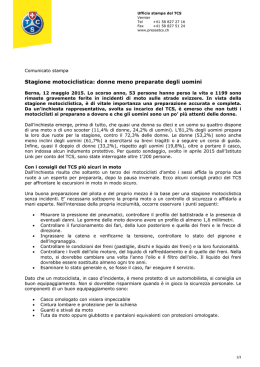 Stagione motociclistica: donne meno preparate degli uomini