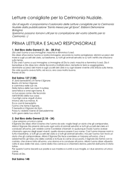 letture proposte per realizzare il vostro libretto di