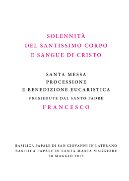 Libretto della Celebrazione