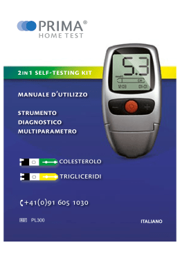 Manuale d`uso per il PRIMA 2in1 in italiano