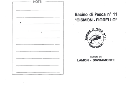 Page 1 NOTE: &ndash;&mdash;&mdash; Bacino di Pesca n&ordm; 11 &ldquo;CISMON