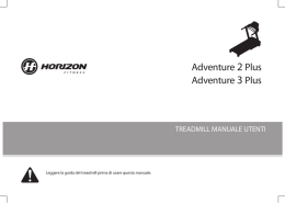 treadmill manuale utenti