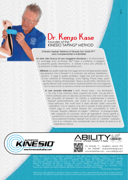 Dr. Kenzo Kase - Kinesio Italia