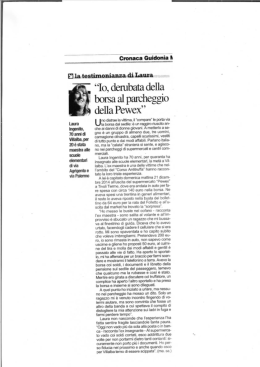 L`articolo su Tiburno - Acli Provinciali di Roma