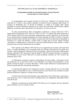 1 PUCCINI, GLI U.S.A. E GLI ANNI DELLA “FANCIULLA