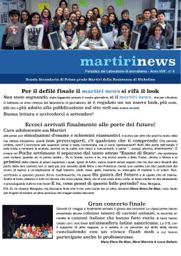 Martiri News - Maggio 2015