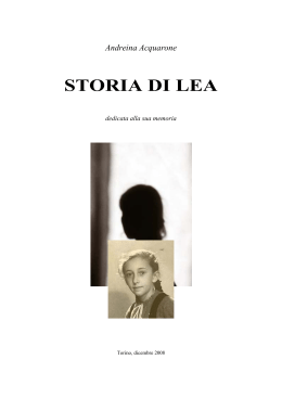 Andreina Acquarone, Storia di Lea