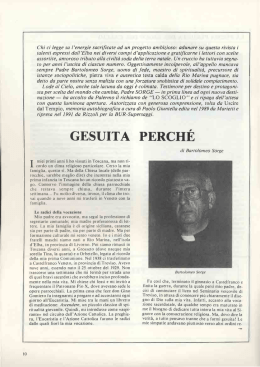10 GESUITA PERCHÈ B. Sorge