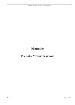 Manuale Prenota Motorizzazione