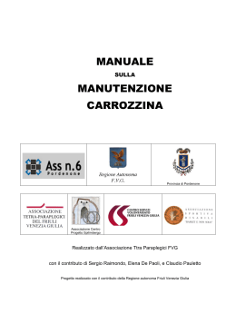 manuale manutenzione carrozzina - Associazione Tetra Paraplegici