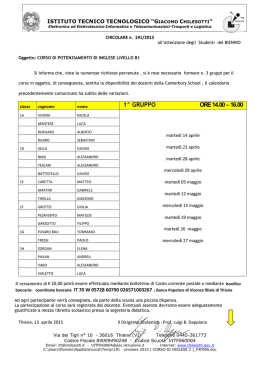 scarica la circolare 191 &ndash; 2015 ( CORSO DI