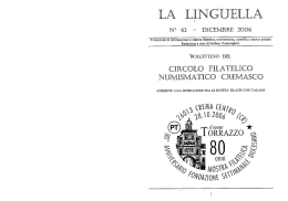 LA HNGU -iLLA - Circolo Filatelico Numismatico Cremasco
