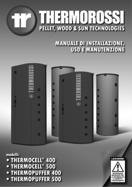 Copertina esterna MANUALE - THERMOCELL