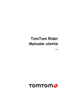 TomTom Rider Manuale dell`utente