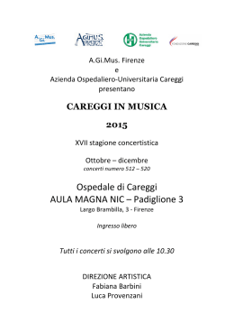 Scarica libretto - A.Gi.Mus: associazione giovanile musicale