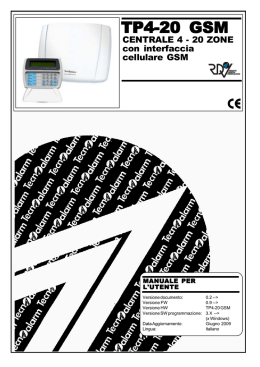 TP4-20 GSM - Manuale per l`utente