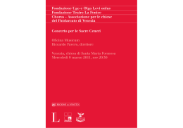 libretto Ceneri 2011 - Fondazione Ugo e Olga Levi