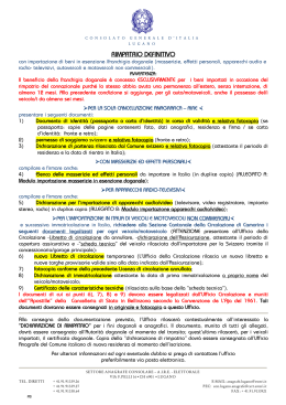 Rimpatrio - Istruzioni - Consolato generale d`Italia a Lugano