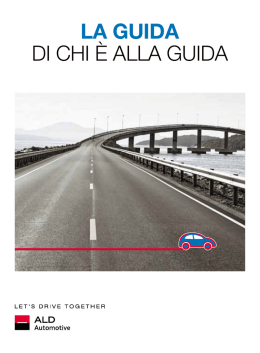 LA guiDA DI CHI &egrave; ALLA GUIDA