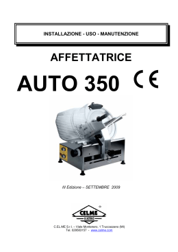 Manuale - AUTO 350 CE _ITA_ CELME