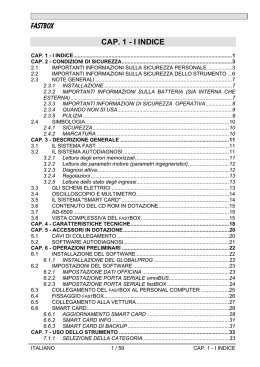 MANUALE ISTRUZIONI ITALIANO - Auto Consulting sas di Cofano