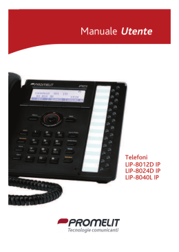 Manuale utente Telefono Promelit IP