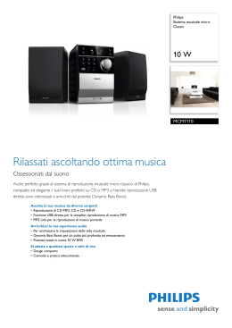 MCM1110/12 Philips Sistema musicale micro Classic