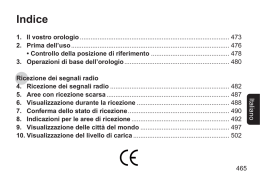 libretto d`istruzioni