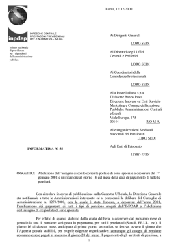 Informativa n. 55 del 12/12/2000