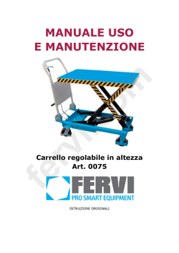 manuale uso e manutenzione