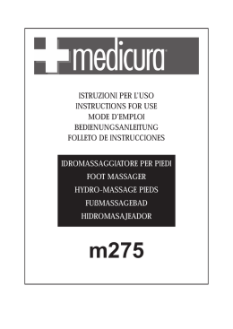 IDROMASSAGGIATORE PER PIEDI FOOT MASSAGER HYDRO