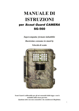 manuale di istruzioni - Fototrappolaggio.com