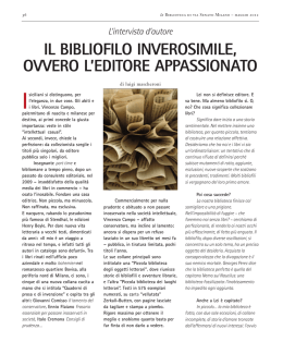 il bibliofilo inverosimile, ovvero l`editore appassionato