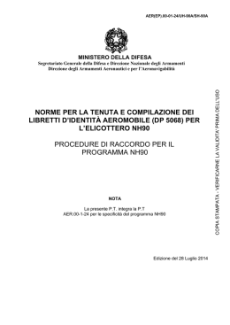 norme per la tenuta e compilazione dei libretti d`identit&agrave; aeromobile