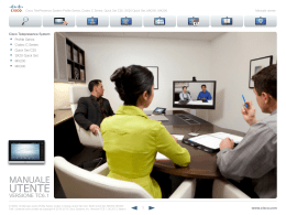 Cisco TelePresence SX20 Quick Set User Guide for Touch panel