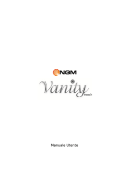 Manuale Utente Vanity Touch