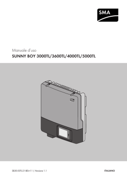 Manuale d`uso - SMA Solar Technology AG