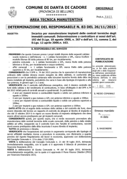 COMUNE DI DANTA DI CADORE