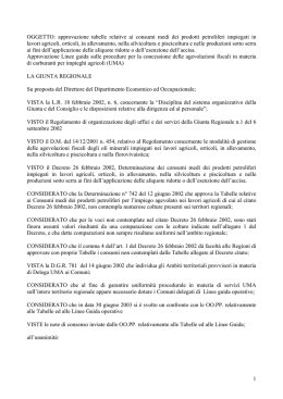 Deliberazione della Giunta regionale 05 settembre
