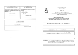 IL RESPONSABILE DEL SETTORE FINANZIARIO Attesta il parere di